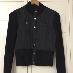 Bcbgmaxzaria Quilted Jacket with Ribbed sleeves